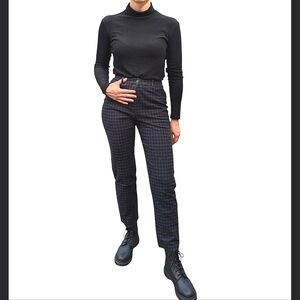 Crazy Horse High Rise Plaid Pants